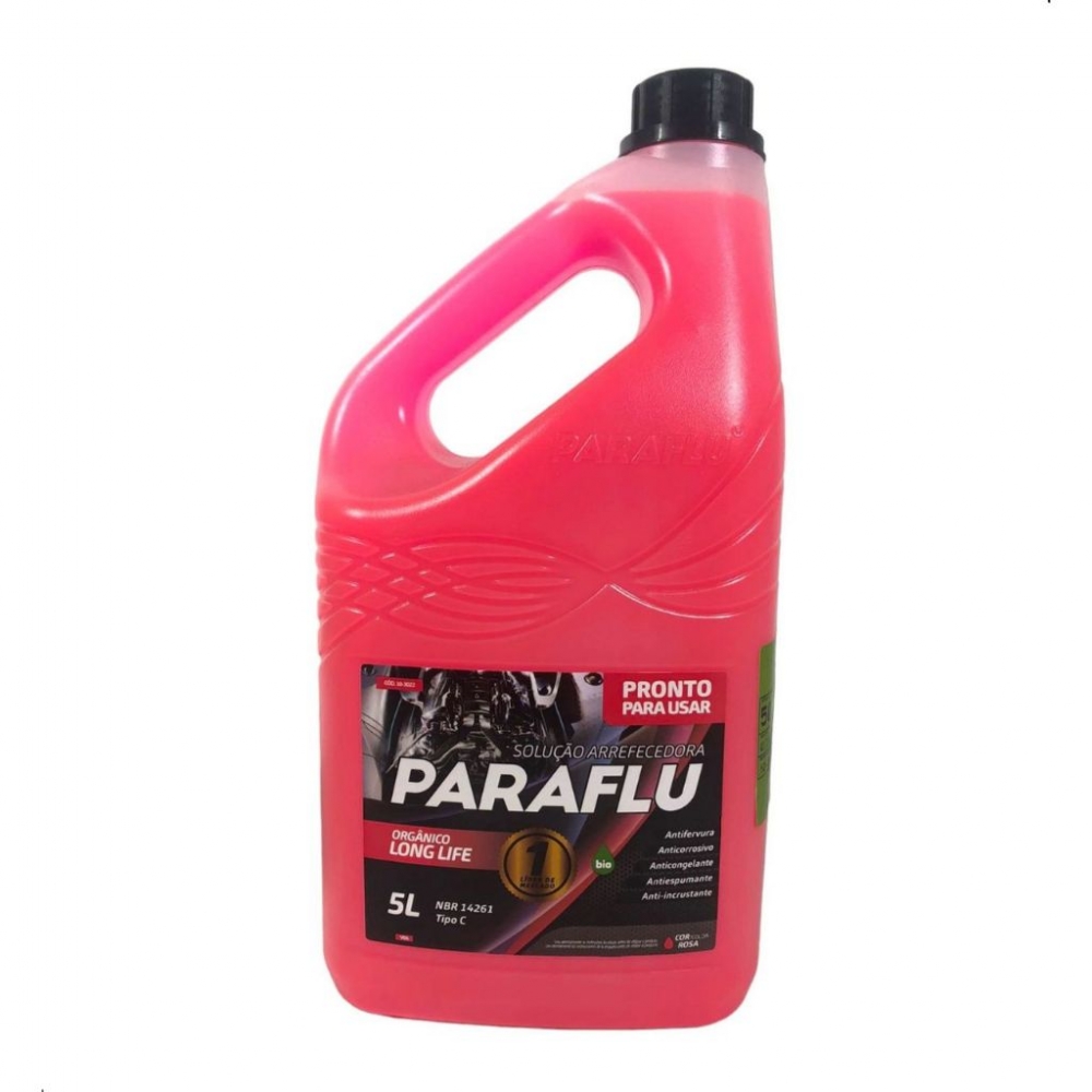 ADITIVO DE RADIADOR PRONTO PARA USO PARAFLU ORGÂNICO ROSA 5 LITROS