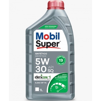 MOBIL SUPER 3000 FORMULA D1 VISCOSIDADE 5W30 API SQ DEXOS 1 ILSAC GF-7A RODA ATE 19.000 KM
